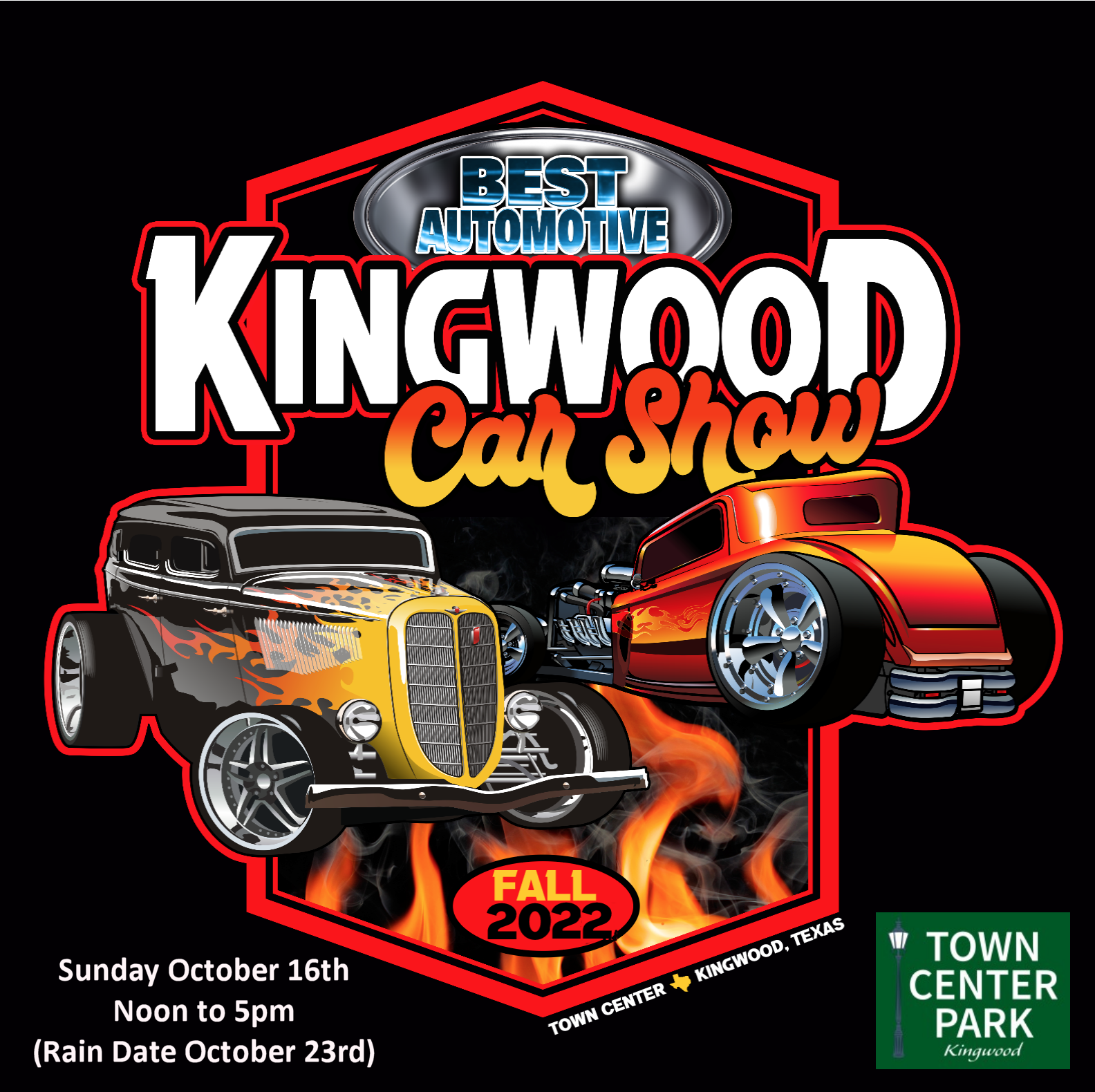 Town Center Park Kingwood Car Show October 16 KINGWOOD, TEXAS